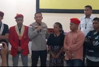 Aksi PMKRI Maumere di Polres Sikka