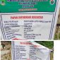 Paan informasi Pekerjaan Proyek Jalan Lapen dan proyek Drainase (Foto: Redaksi Flobamor.com)