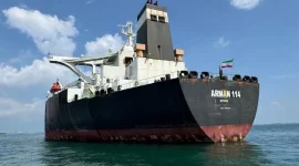 Kapal MT Arman 114 memiliki panjang 330,27 meter, lebar 58 m, kedalaman 20,00 m, Tonase kotor 156880 ton, Tonase bersih 107698 ton. Kapal tersebut juga bermuatan Light Crude Oil denganvolume sebanyak 166.975,36 metrik ton atau 1.245.166,9 barel. (Foto istimewa)