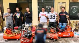 Tim Jatanras Polresta Kupang Kota Ringkus Spesialis Pencuri Kompresor, Lima Unit Disita (foto isth)