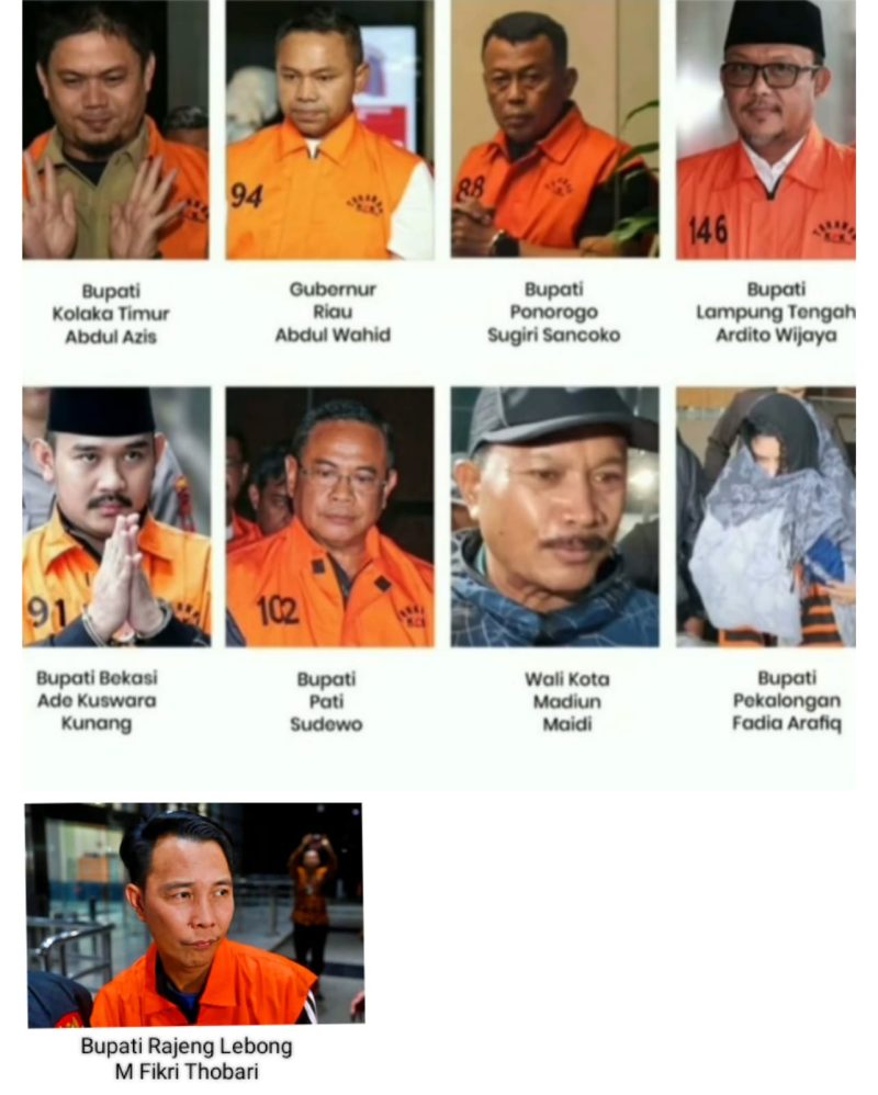 Daftar 9 Kepala Daerah Terjerat Korupsi di era Presiden Prabowo 