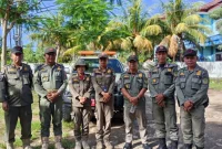 Satuan Polisi Pamong Praja (Satpol PP) Kabupaten Manggarai Barat, sebelum melakukan patroli. (Foto: Humas Satpol PP Manggarai Barat)