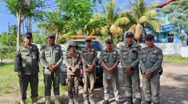 Satuan Polisi Pamong Praja (Satpol PP) Kabupaten Manggarai Barat, sebelum melakukan patroli. (Foto: Humas Satpol PP Manggarai Barat)