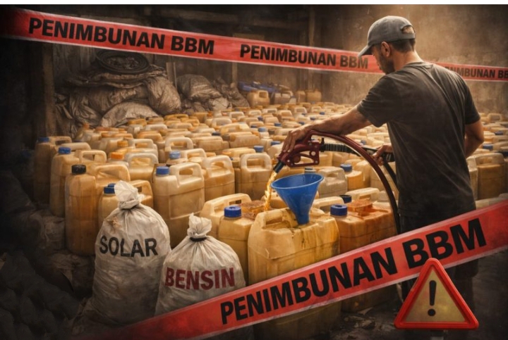 Gambar Ilustrasi Penimbun BBM, Jenis Solar dan Bensin