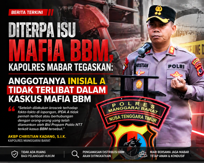 Kapolres Manggarai Barat, AKBP Christian Kadang, S.I.K. (Dok.istimewa)