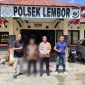 Kapolsek Lembor, IPDA Vinsen Bagus bersama personil Polsek Lembor dengan terduga pelaku pencabulan anak di bawah umur di Kecamatan Lembor,Kabupaten Manggarai Barat (Dok. Istimewa)
