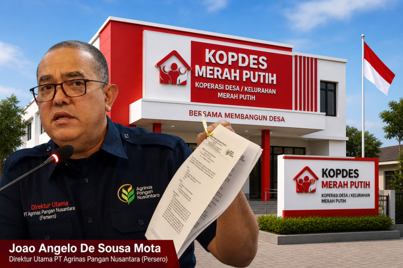 Direktur Utama PT Agrinas Pangan Nusantara (Persero) Joao Angelo De Sousa Mota membeberkan kebutuhan anggaran pembangunan satu gedung Koperasi Desa/Kelurahan Merah Putih (KDKMP), mencapai Rp1,6 miliar. (Dok.istimewa)