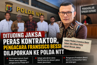 Tim advokat Gusti Piston yang terdiri dari Bildad Torino, M. Thonak, Nikolas Ke Lomi, Leo Lata Open, dan Yefta O. Djahasana, melaporkan Kuasa hukum Fransisco Fernando Bessi ke Polda NTT, pada Kamis (30/4/2026) (Dok.istimewa)