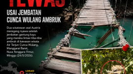 Tragedi maut di Cunca Wulang menewaskan dua turis asal Austria, (Minggu 25/5/2026) (Dok.istimewa)