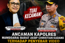 Ancaman Kapolres Manggarai Barat, AKBP Christian Kadang terhadap Penyebar Video Tragedi Cunca Wulang Tuai Kecaman dari Praktisi Hukum Plasidis Asis Deornay, S.H (Dok.istimewa)