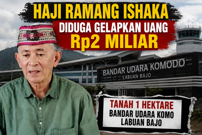 Tua adat Nggorang, Haji Ramang Ishaka Diduga Gelapkan Uang Senilai Rp 2 Miliar di Kasus Pembebasan Lahan Bandara Udara Komodo Labuan Bajo Milik 36 Warga (Dok.istimewa)