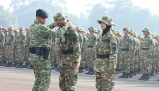 Diklat Sarjana Penggerak Pembangunan Indonesia (SPPI) Koperasi Desa Merah Putih dan KNMP Tahun 2026 di Apron Skadron 45 Lanud Halim Perdanakusuma, Rabu (17/6/2026). (Sumber : Instagram/@lanud_halim_perdanakusuma)