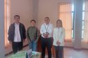 Mahasiswa UNIKA St.Paulus Ruteng Jurusan Bahasa Inggris bersama Kepala Dinas Ketenagakerjaan Kabupaten Manggarai, Frederikus Inasio Jenarut, S.E (Dok.istimewa)