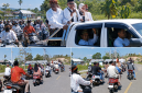 Usai mendaftarkan diri sebagai Calon Kepala Desa Macang Tanggar, Jurae bersama ratusan pendukungnya melakukan konvoi keliling kampung di sejumlah wilayah Desa Macang Tanggar, Rabu (17/6/2026) (Dok.istimewa)