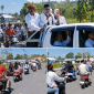 Usai mendaftarkan diri sebagai Calon Kepala Desa Macang Tanggar, Jurae bersama ratusan pendukungnya melakukan konvoi keliling kampung di sejumlah wilayah Desa Macang Tanggar, Rabu (17/6/2026) (Dok.istimewa)