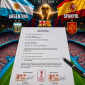 Surat penyataan taruhan jelang Final Piala Dunia 2026, Argentina  VS Spanyol, Senin (20/7/2026) Dini hari, PKL 03.00 WIB.