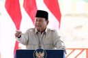 Presiden Prabowo Subianto memberi sambutan saat meresmikan Bendungan Meninting di Desa Bukit Tinggi, Kecamatan Gunungsari, Lombok Barat, NTB, Jumat (10/7/2026). (Foto: Dok. YouTube Setpres Ri