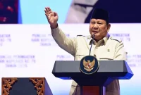 Presiden Prabowo Subianto di acara Puncak Perayaan Hari Koperasi Nasional Ke-79 Tahun 2026 di Indonesia Arena, Gelora Bung Karno, Jakarta, Minggu (12/7/2026).