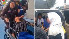 Puluhan Siswa SMA Negeri 1 Berastagi, Kabupaten Karo tampak sedang dievakuasi ke RSU Efarina Etaham diduga akibat keracunan setelah menyantap Makanan Bergizi Gratis (MBG), Kamis (13/8/2026).