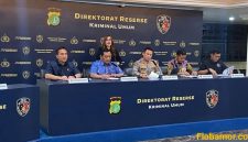 Direktur Reserse Kriminal Umum (Direskrimum) Polda Metro Jaya Kombes Pol Iman Imanuddin saat menggelar Konferensi pers penanganan kasus siber hingga kriminalitas di Polda Metro Jaya, Jumat (7/8/2026) (Foto: Dok. Isth)