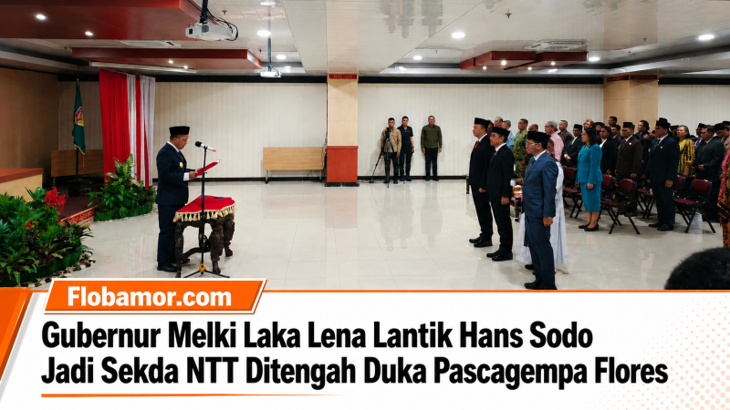 Gubernur Melki Lantik Fransiskus Sales Sodo sebagai Sekda NTT, Jumat (28/8/2026)