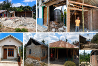 392 Rumah di Desa Pong Majok, Kecamatan Lembor, Kabupaten Manggarai Barat, Nusa Tenggara Timur (NTT) Rusak Diguncang Gempa  (Foto. Doc: Flobamor.com)