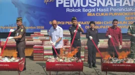 Bea Cukai Purwokerto Musnahkan 3 Juta Batang Rokok Ilegal, Negara Rugi Rp2,8 Miliar (Foto: Dok.isth)