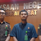 Kepala Seksi Intelijen Kejari Manggarai Barat, M. Ahega Wikantra, memberikan keterangan pers, Selasa (8/9/2026)