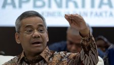 Foto: Menteri Keuangan Indonesia Suahasil Nazara menyampaikan pemaparan APBN KiTA di Kementerian Keuangan di Jakarta, 18 September 2026.