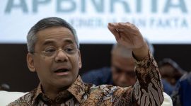 Foto: Menteri Keuangan Indonesia Suahasil Nazara menyampaikan pemaparan APBN KiTA di Kementerian Keuangan di Jakarta, 18 September 2026.